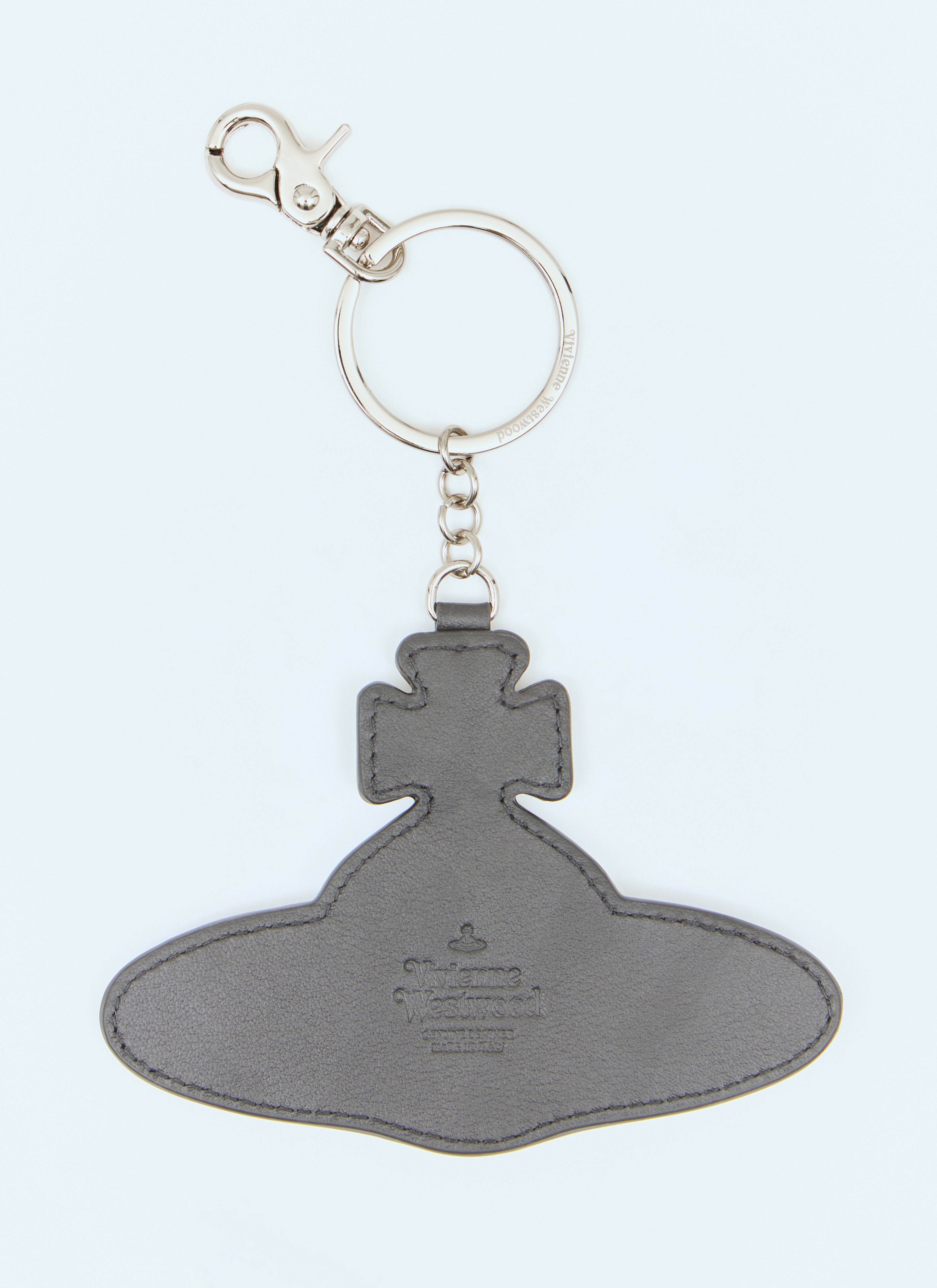 Vivienne Westwood Men Leather Orb Keyring