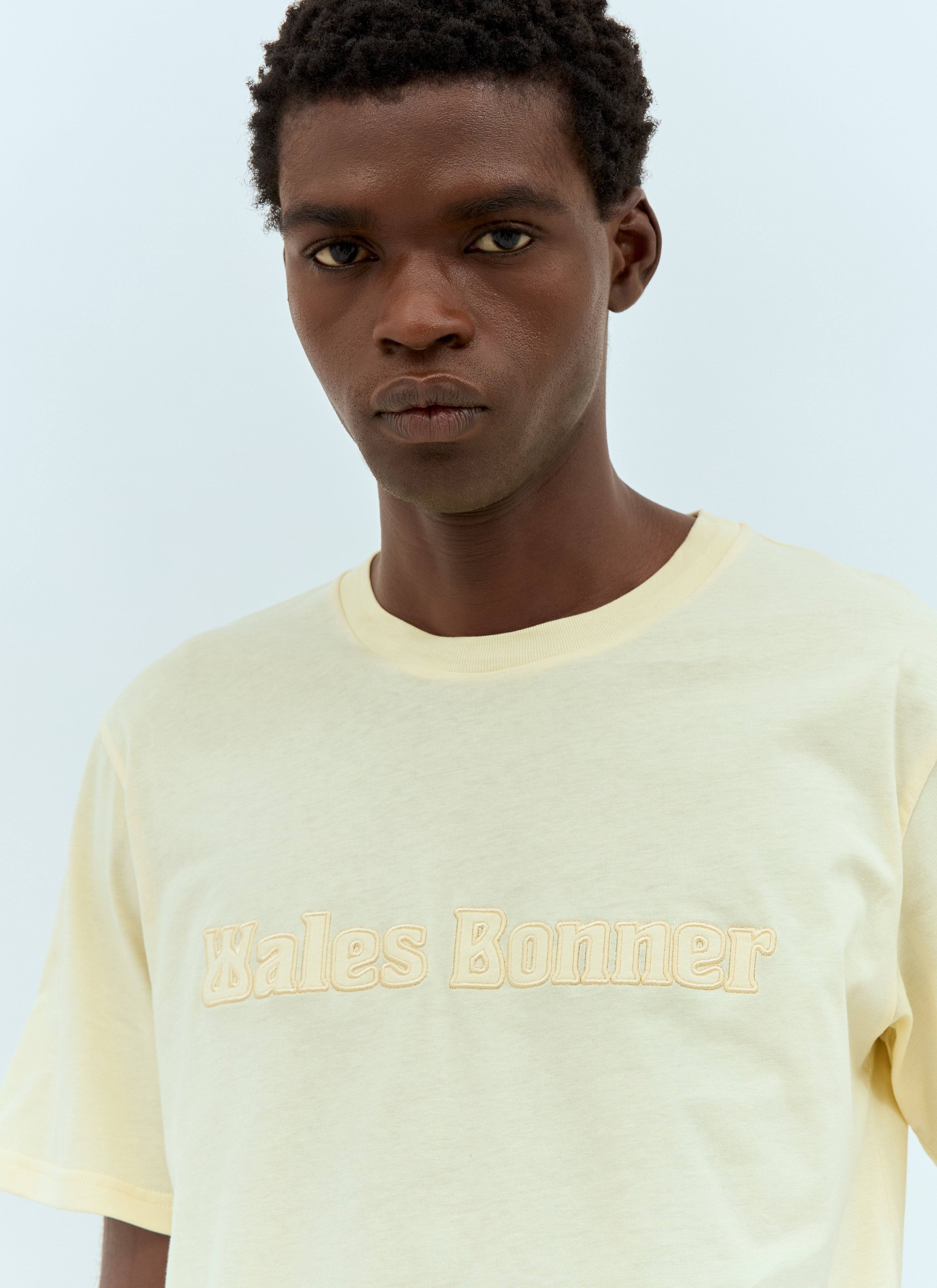 Wales Bonner Men Logo Embroidery T-Shirt