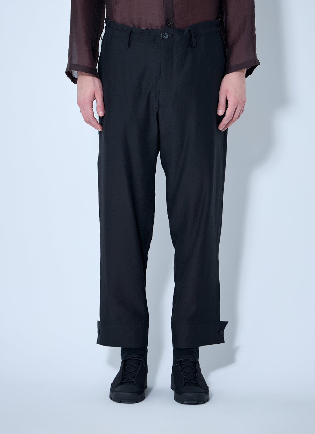 Yohji Yamamoto Men Drawstring Track Pants