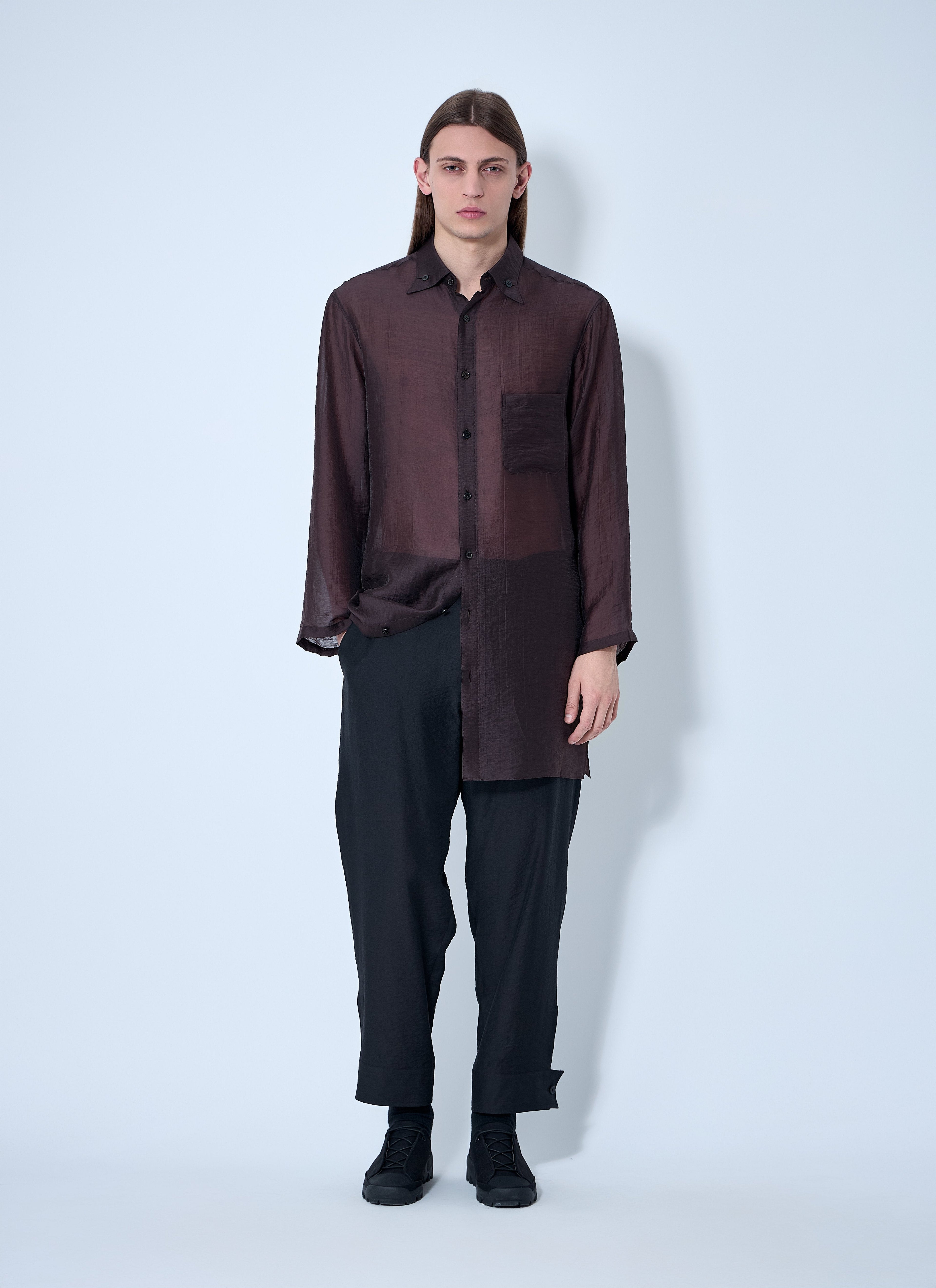Yohji Yamamoto Men Drawstring Track Pants