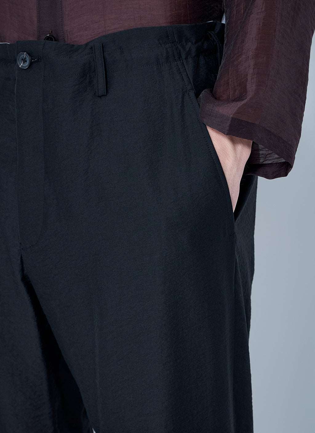 Yohji Yamamoto Men Drawstring Track Pants