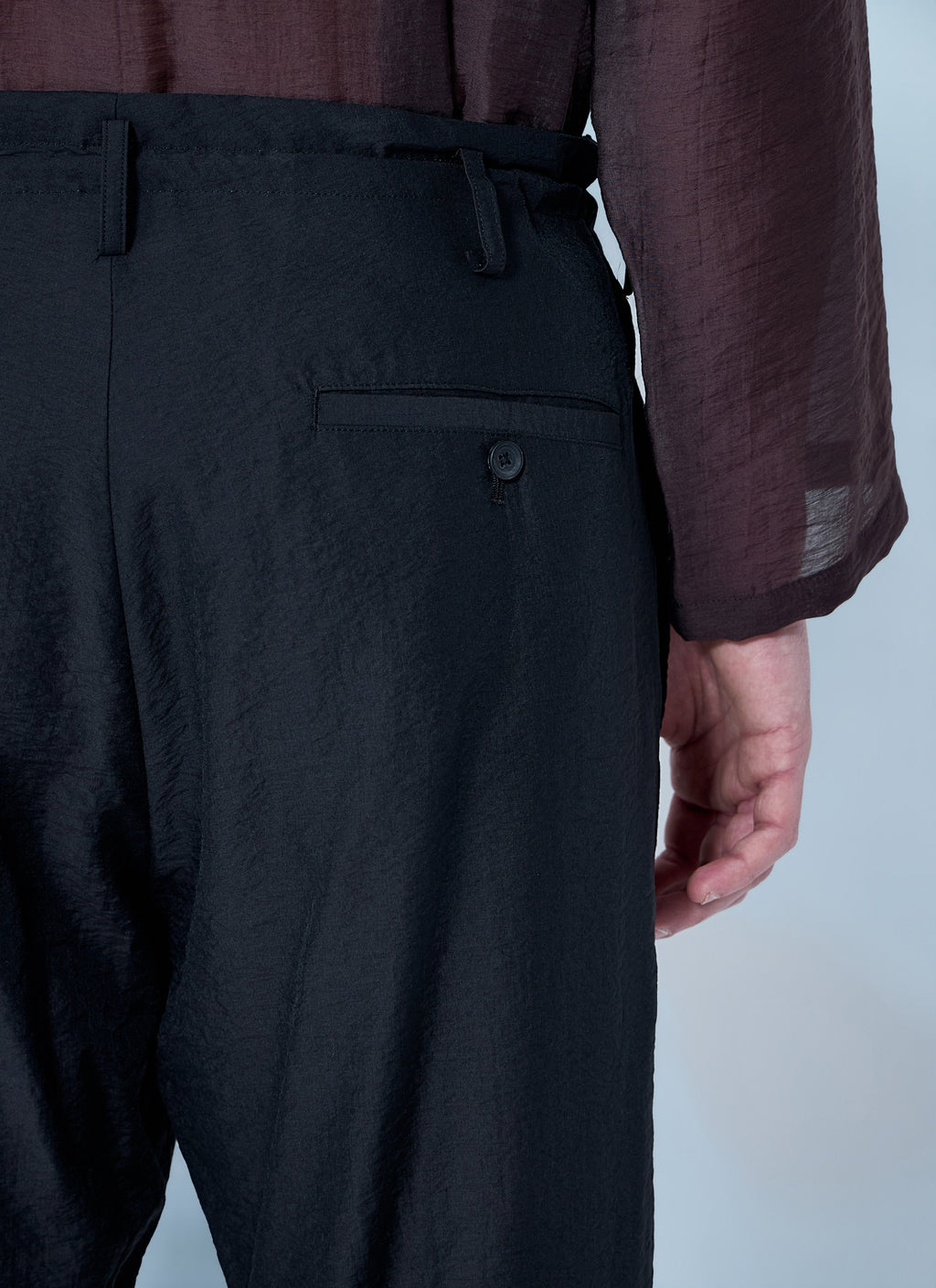 Yohji Yamamoto Men Drawstring Track Pants