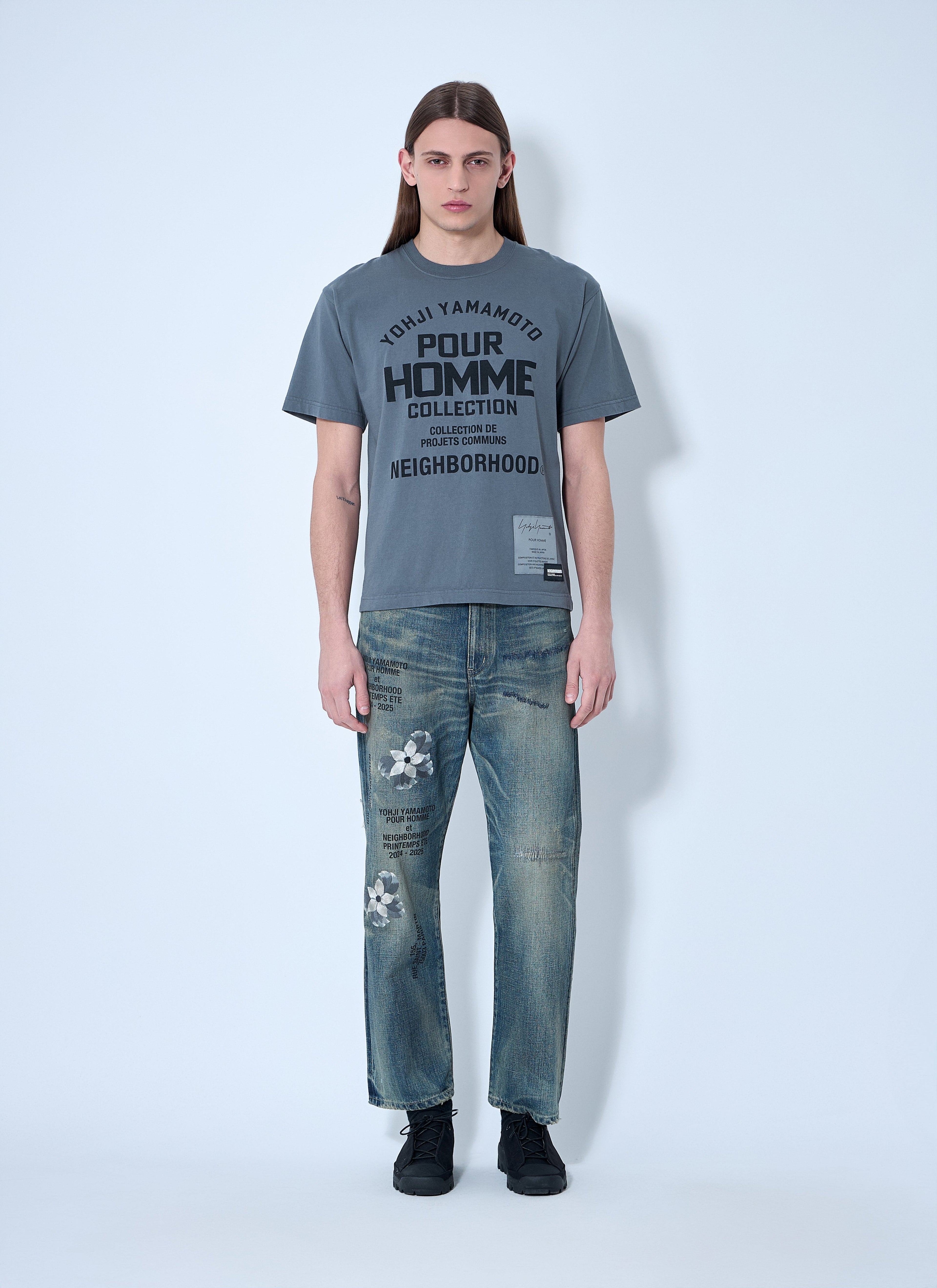 Yohji Yamamoto Men Logo Motif T-Shirt