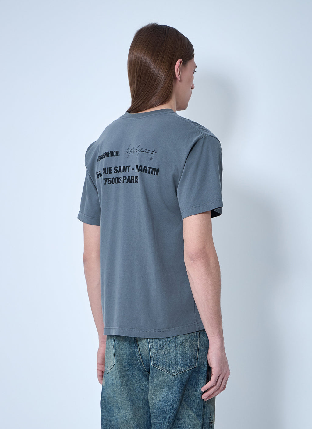 Yohji Yamamoto Men Logo Motif T-Shirt