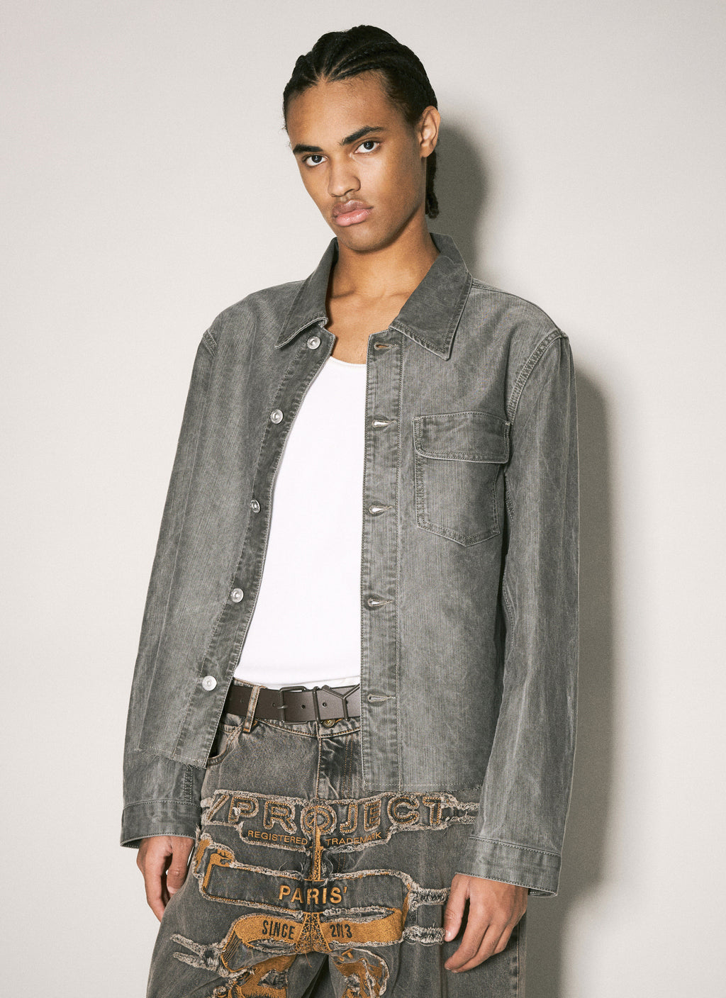 Y/Project Men Y Leather Belt