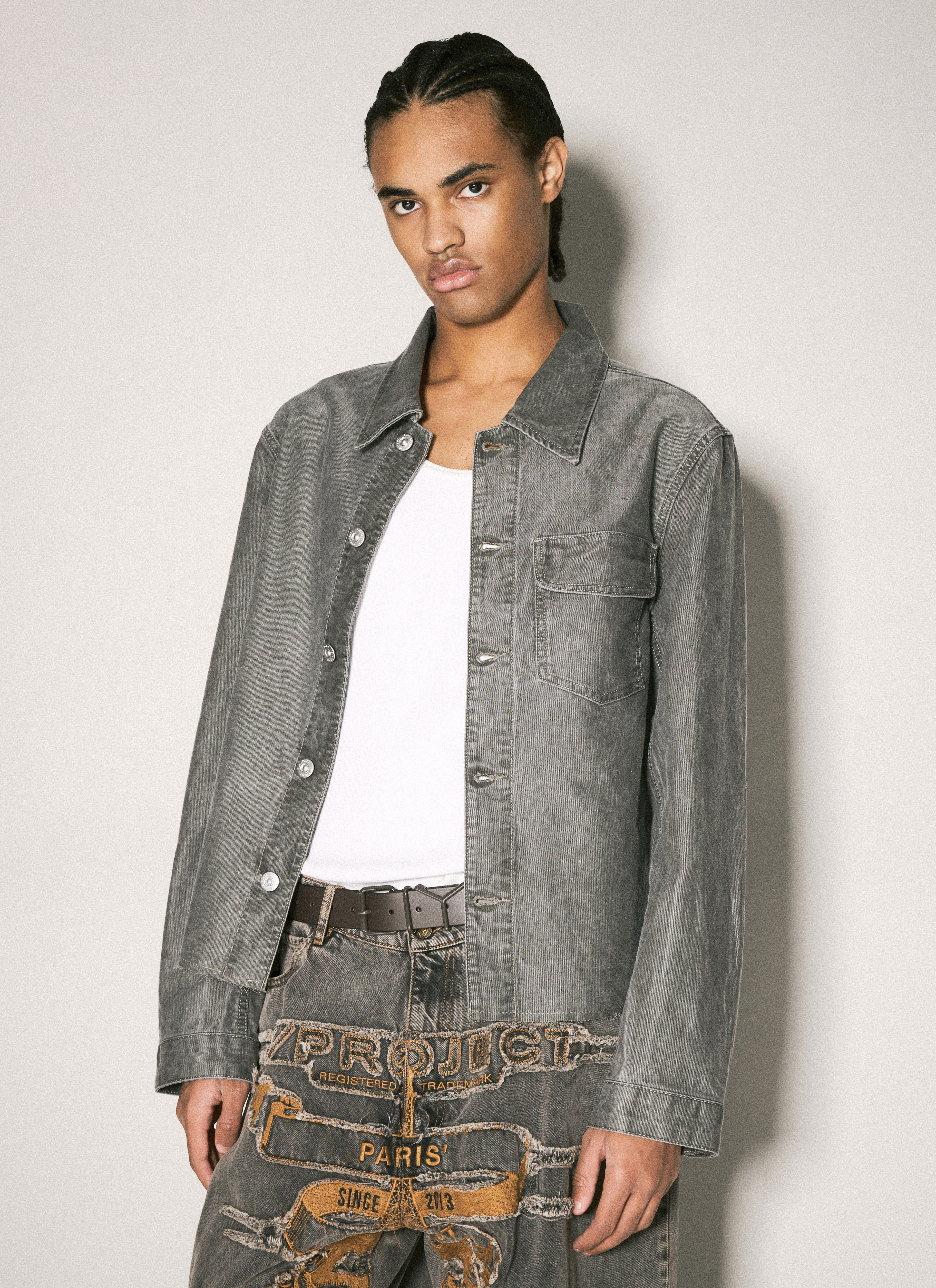 Y/Project Men Y Leather Belt